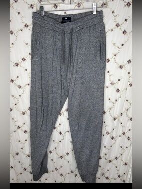 H&M Men's Heather Gray Casual Jogger Pants
